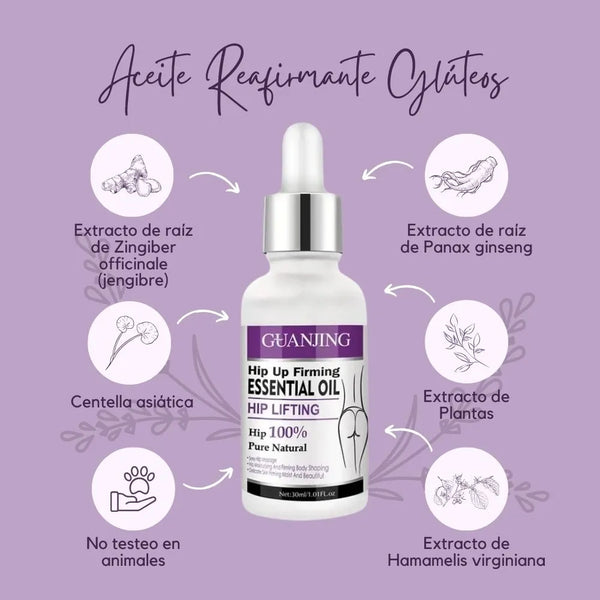 ACEITE REAFIRMANTE DE GLUTEOS 🔥| REFUERZA TU FIGURA ✔