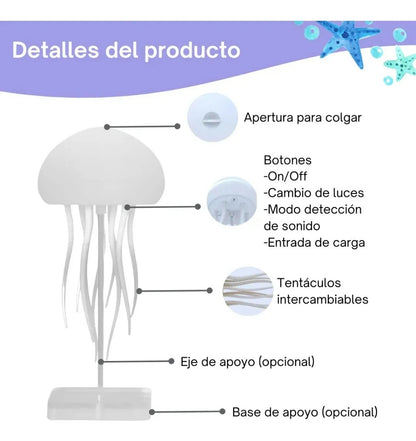 LÁMPARA MEDUSA🪼 - DECORATIVA Y RELAJANTE