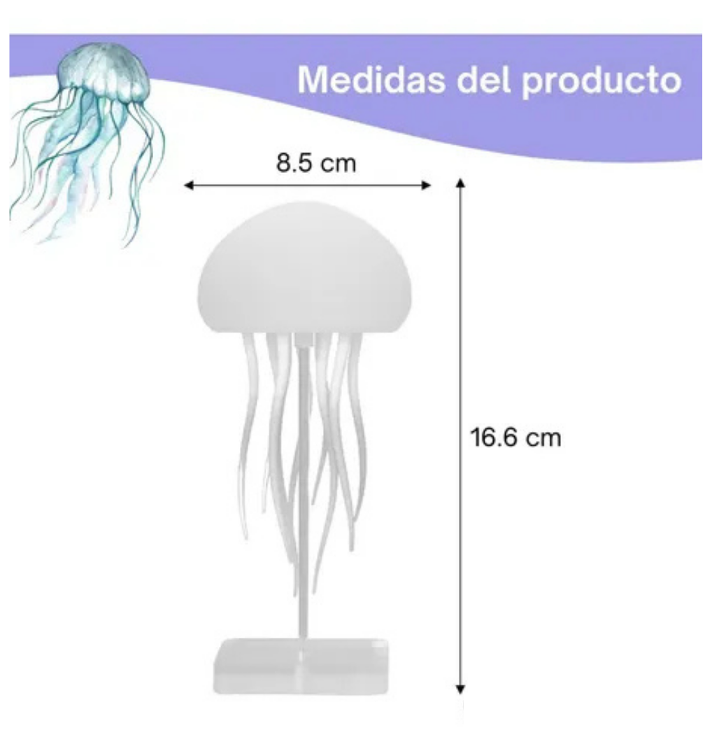 LÁMPARA MEDUSA🪼 - DECORATIVA Y RELAJANTE